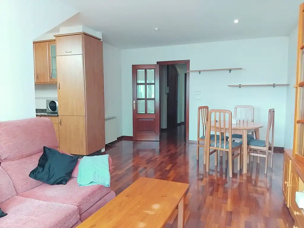 Living room of Duplexes for sale in A Coruña Capital   with Heating, Parquet flooring and Terrace