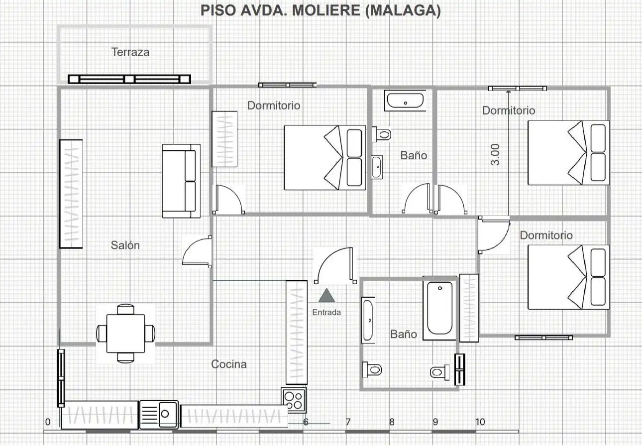 Piso en venta en Málaga con Aire acondicionado, Calefacción y Jardín privado