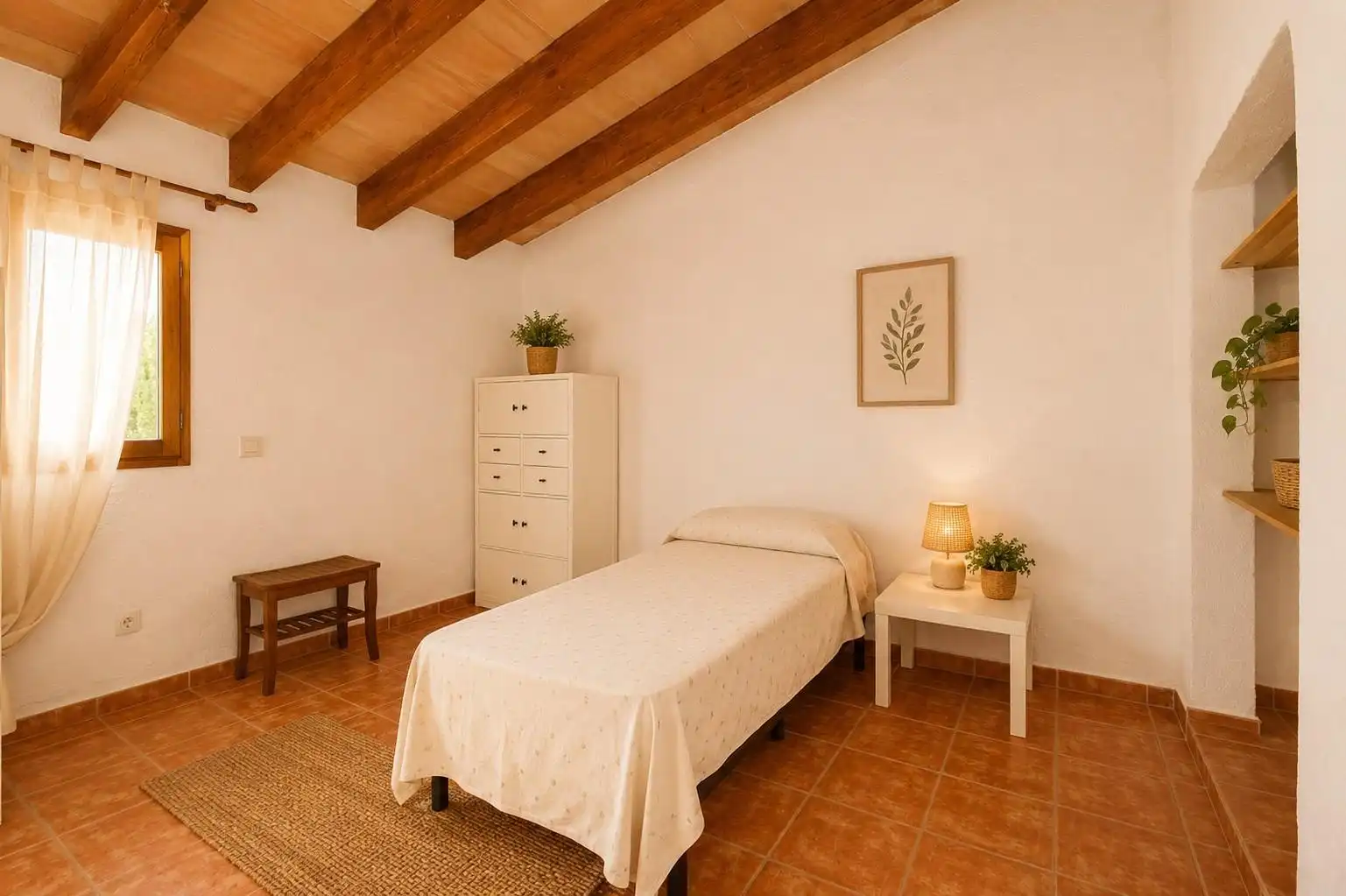 Habitación de Finca rústica de alquiler en Muro con Piscina