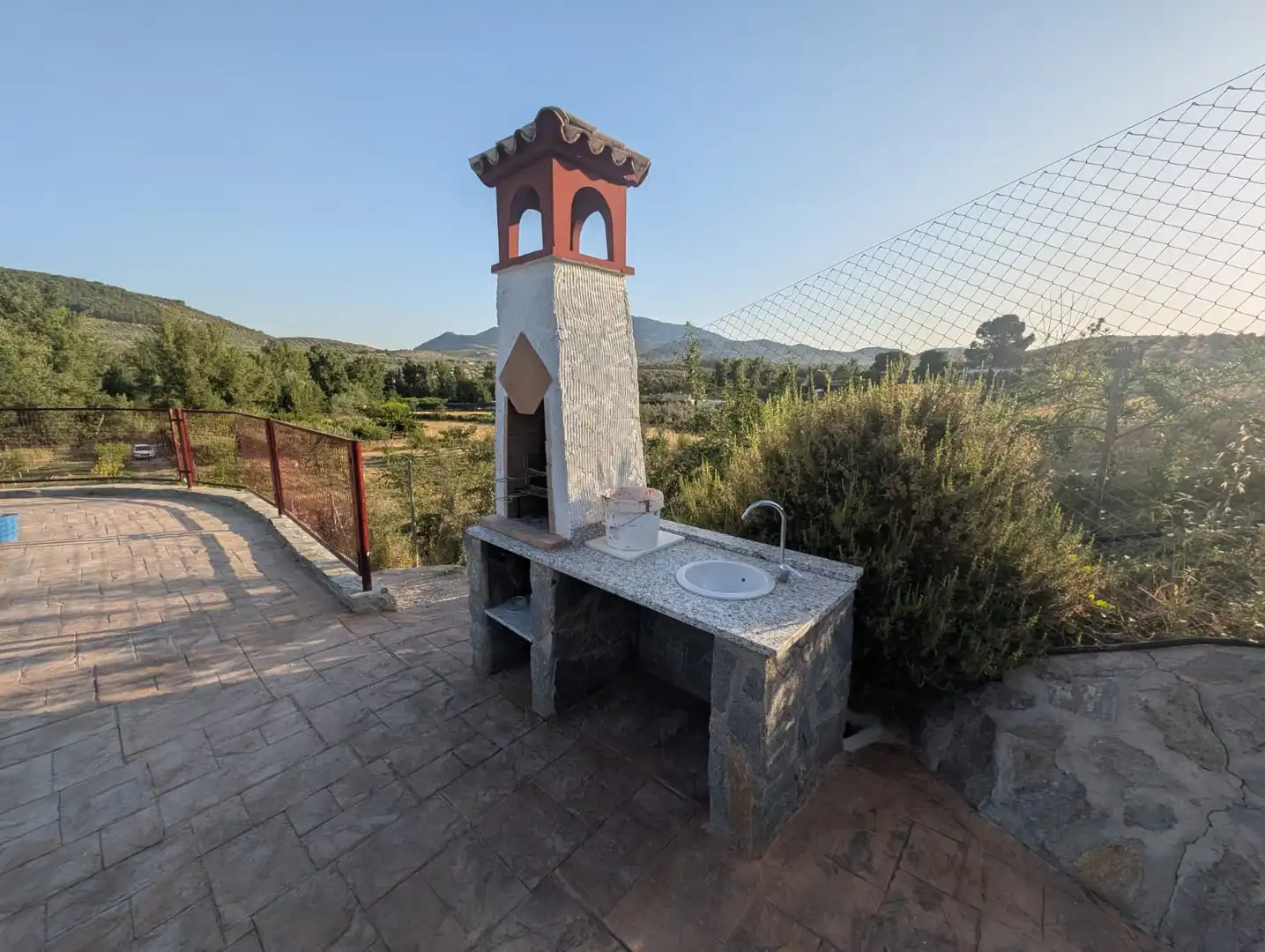 Terrasse von Country house zum Verkauf in Alcaudete mit Klimaanlage, Privatgarten und Schwimmbad