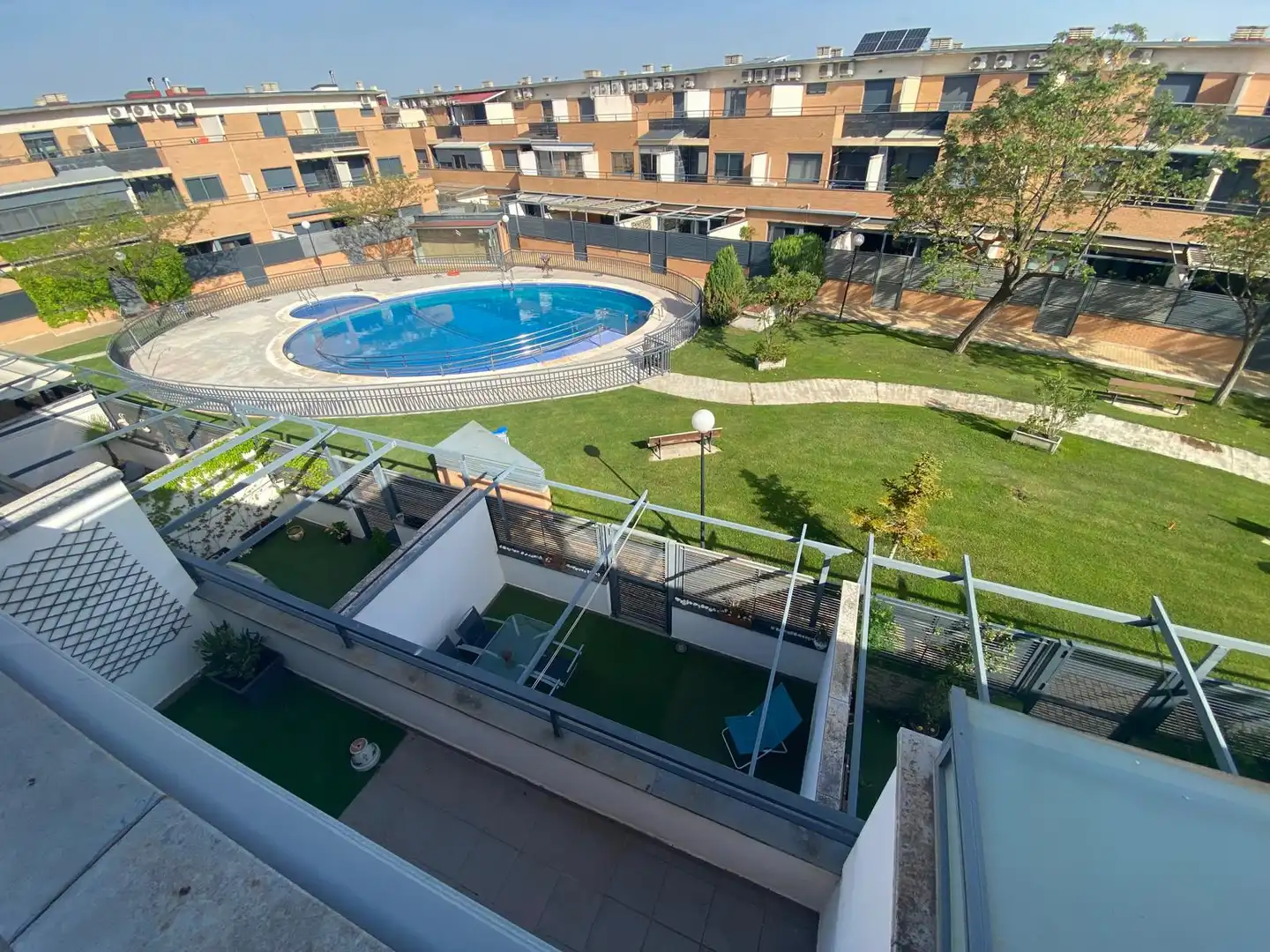 Swimming pool of Detached homes for sale in Albacete  with Air Conditioner, Heating and Private garden