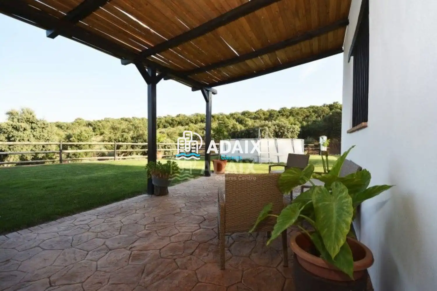 Jardín de Finca rústica en venta en Aliseda con Aire acondicionado y Terraza