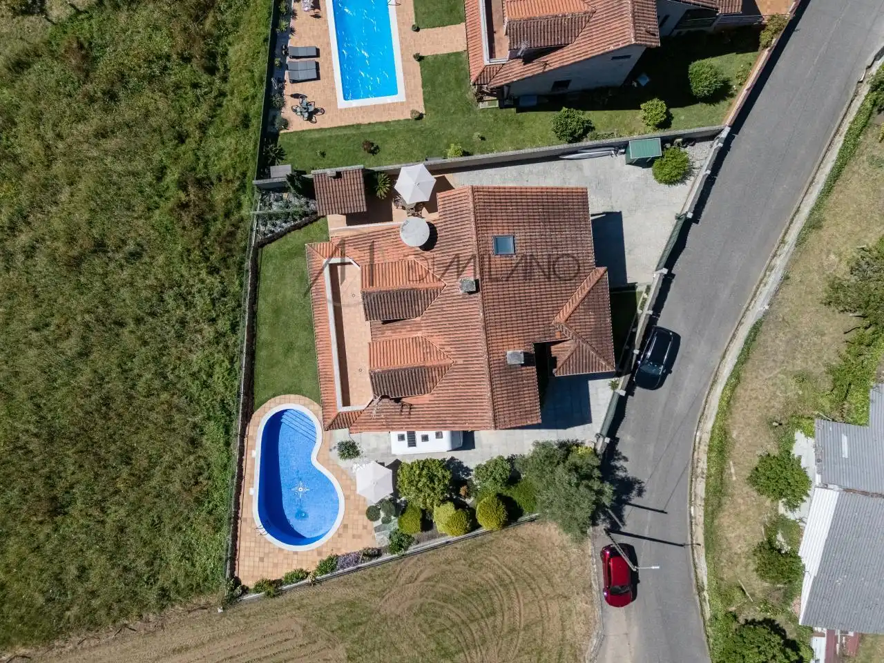 Piscina de Casa o xalet en venda en Tomiño amb Calefacció, Jardí privat i Terrassa