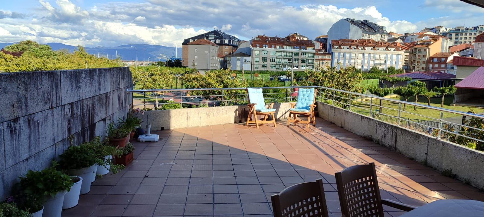 Terrassa de Pis de lloguer en Sanxenxo amb Terrassa, Moblat i Forn