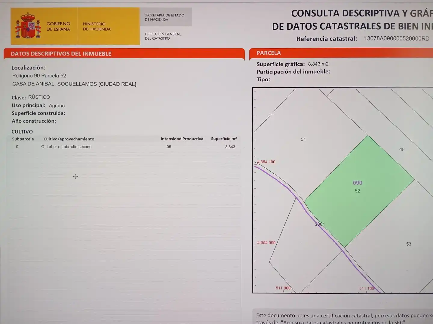 Terreno en venta en Pedro Muñoz