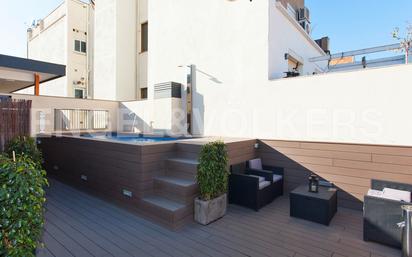 Terrace of Attic for sale in  Barcelona Capital  with Air Conditioner, Heating and Parquet flooring