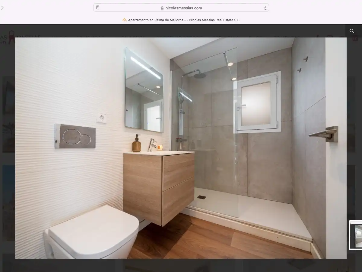 Badezimmer von Wohnung zum Verkauf in  Palma de Mallorca mit Klimaanlage und Terrasse