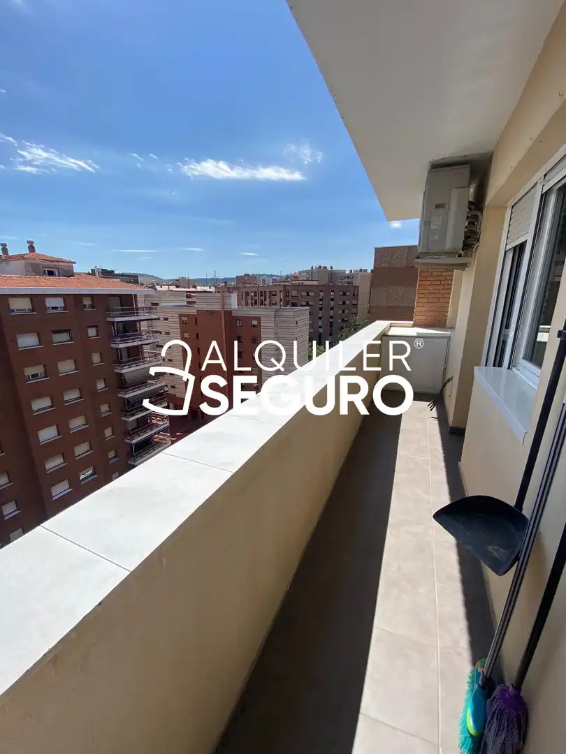 Balcony of Flat for rent in Guadalajara  with Air Conditioner, Heating and Terrace