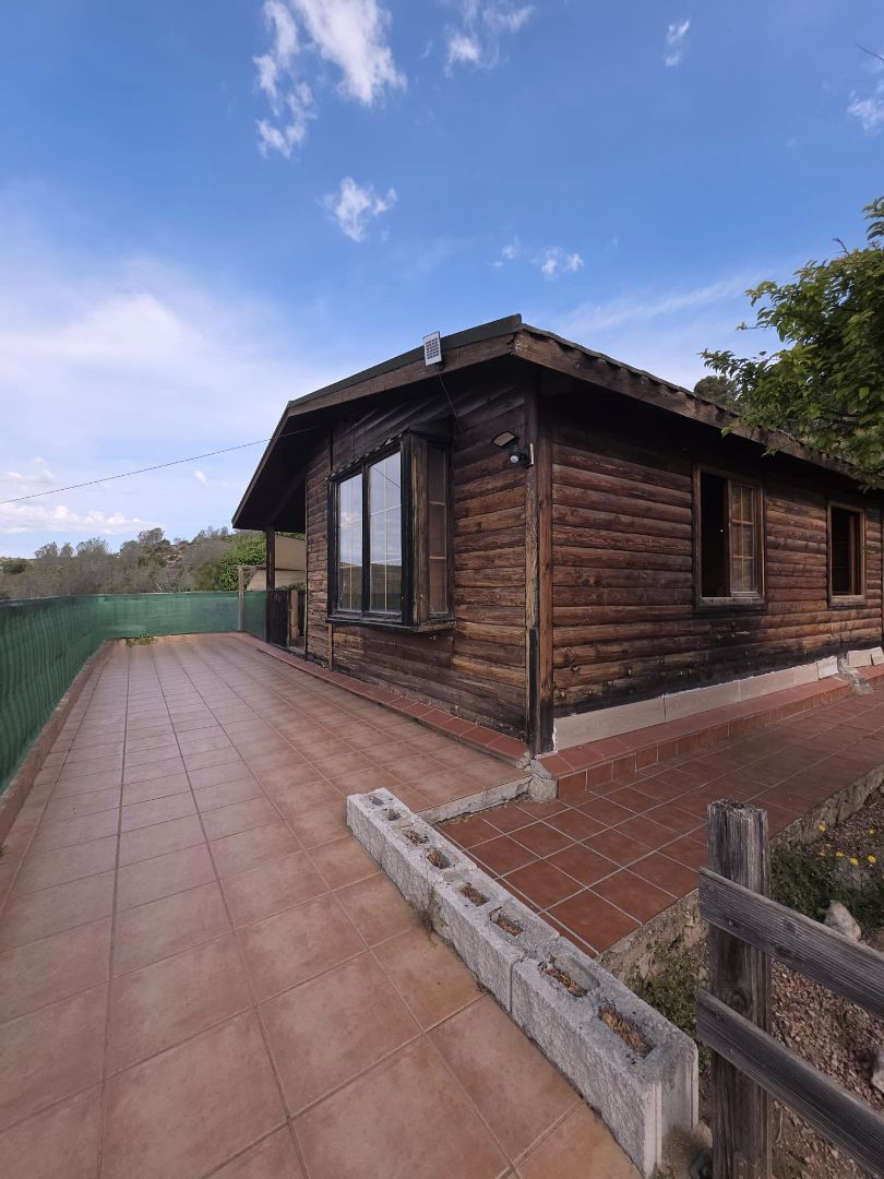 Exterior view of House or chalet for sale in Vespella de Gaià  with Air Conditioner, Parquet flooring and Terrace