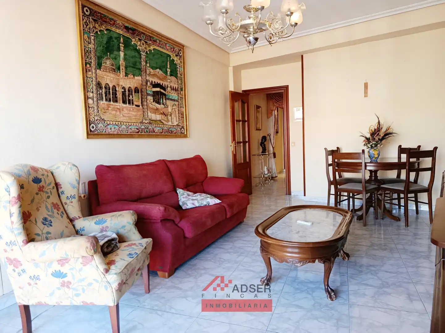 Sala de estar de Piso en venta en Los Olivos