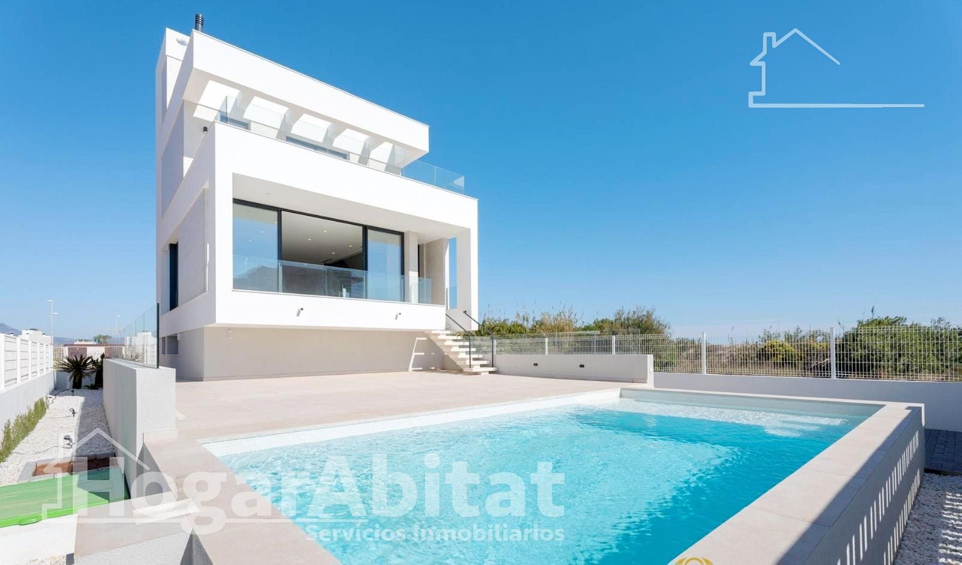 Vista exterior de Casa o chalet en venta en Oliva con Aire acondicionado, Jardín privado y Terraza