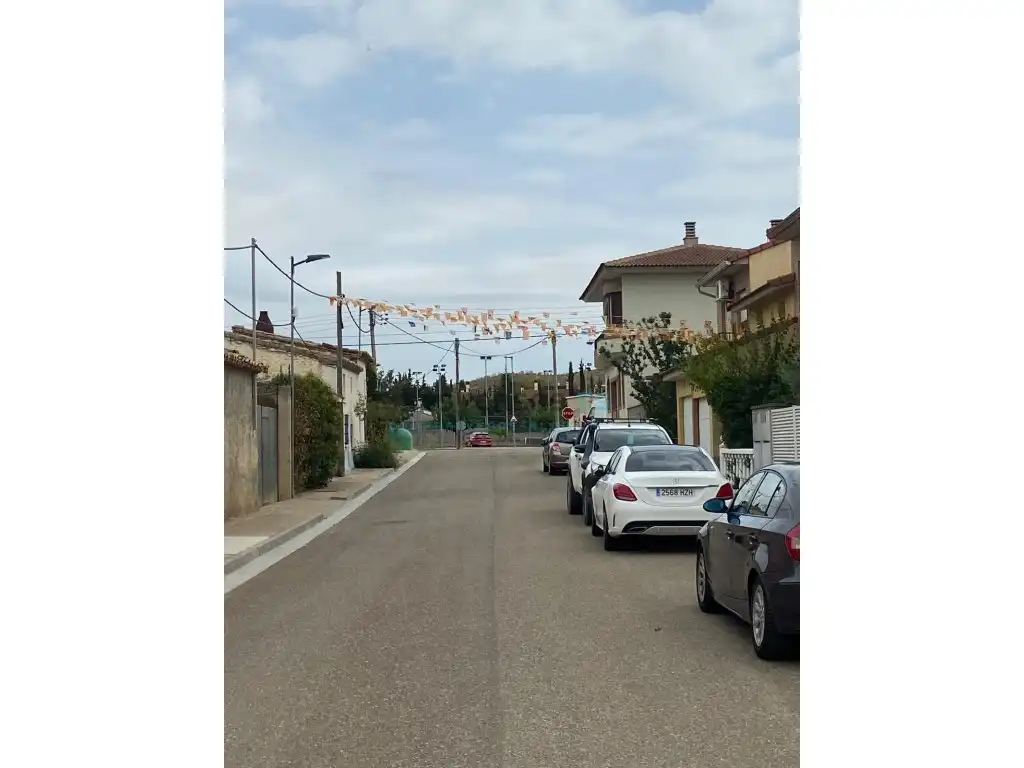 Exterior view of Houses for sale in San Mateo de Gállego  with Air Conditioner, Private garden and Terrace