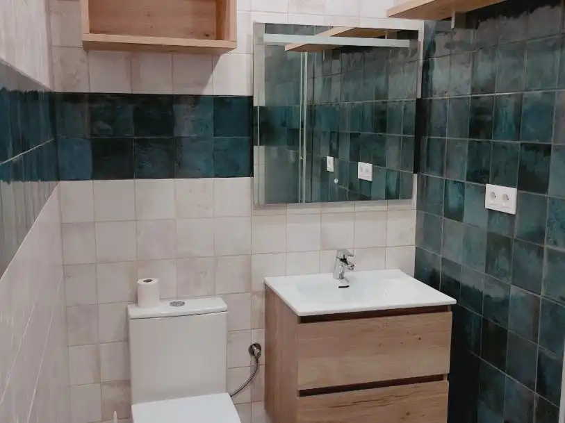 Bathroom of Houses for share in Cullera  with Furnished, Washing machine and Microwave