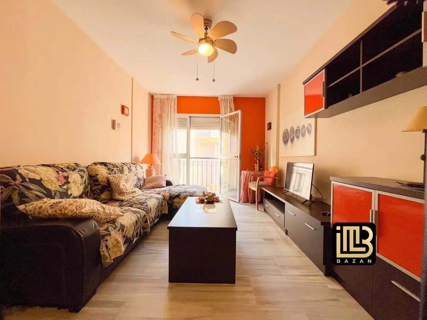 Sala de estar de Piso de alquiler en Málaga con Aire acondicionado, Terraza y Amueblado