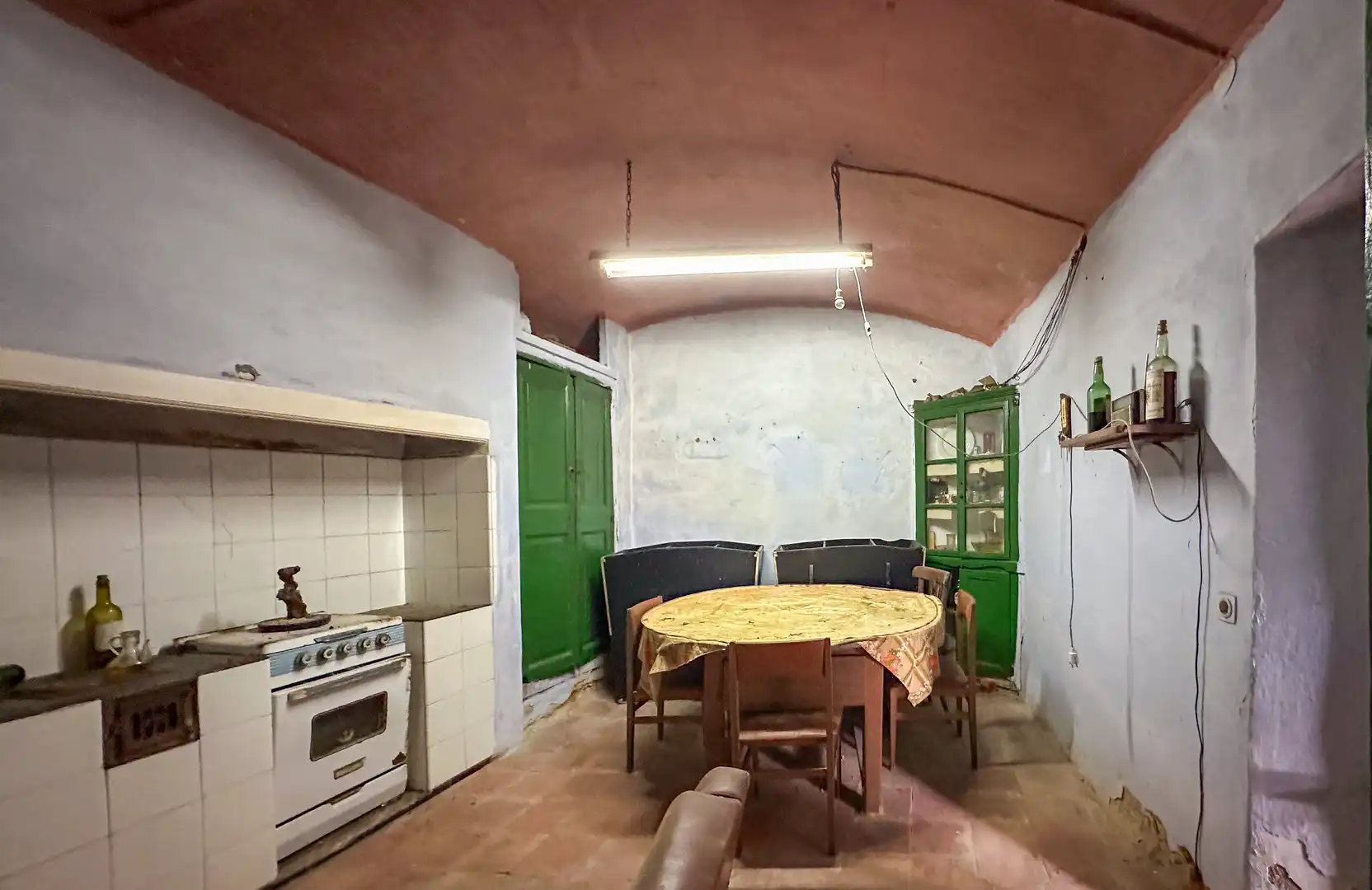 Cocina de Finca rústica en venta en Vall-llobrega con Jardín privado