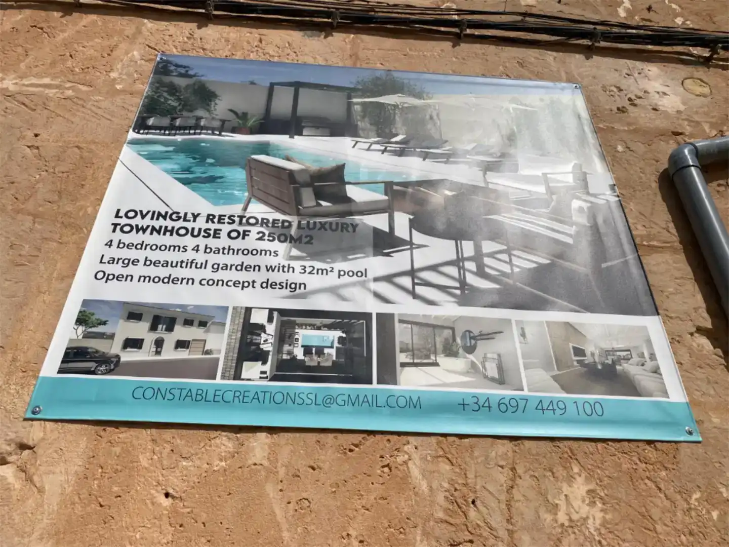 Piscina de Casa adosada en venda en Ses Salines amb Aire condicionat, Piscina i Balcó