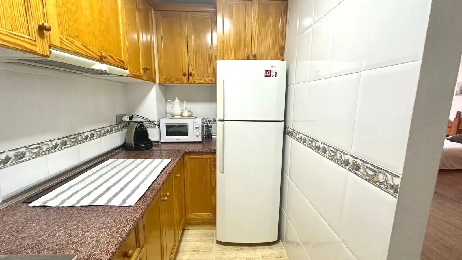 Kitchen of Flat for rent in Torrevieja  with Heating, Furnished and Washing machine