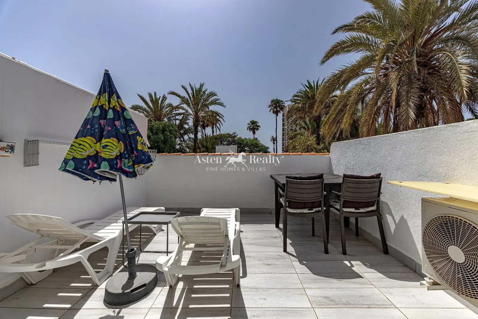 Terrasse von Wohnung zum Verkauf in Arona mit Klimaanlage, Terrasse und Schwimmbad