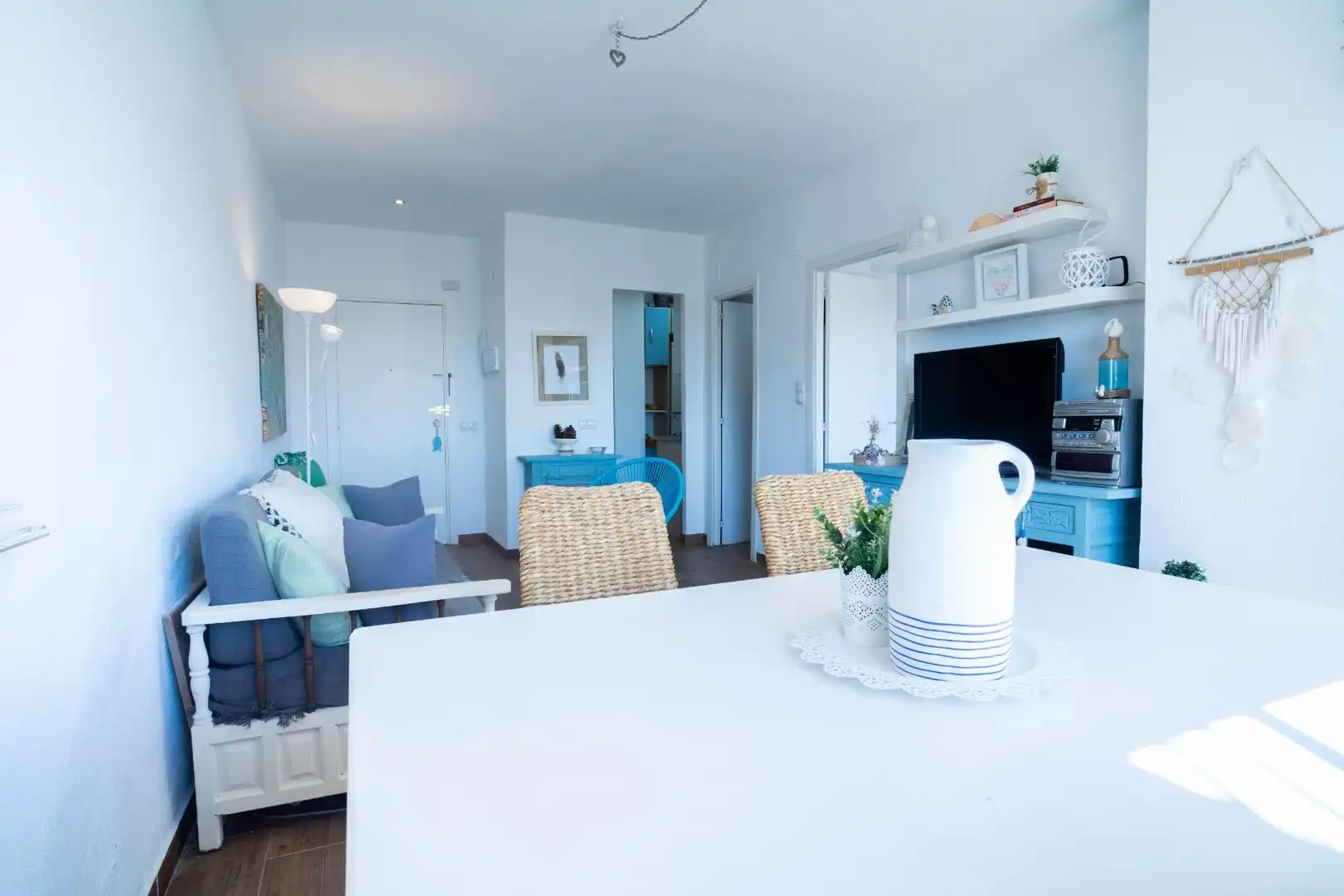 Living room of Apartments for sale in Oropesa del Mar / Orpesa  with Terrace and Furnished