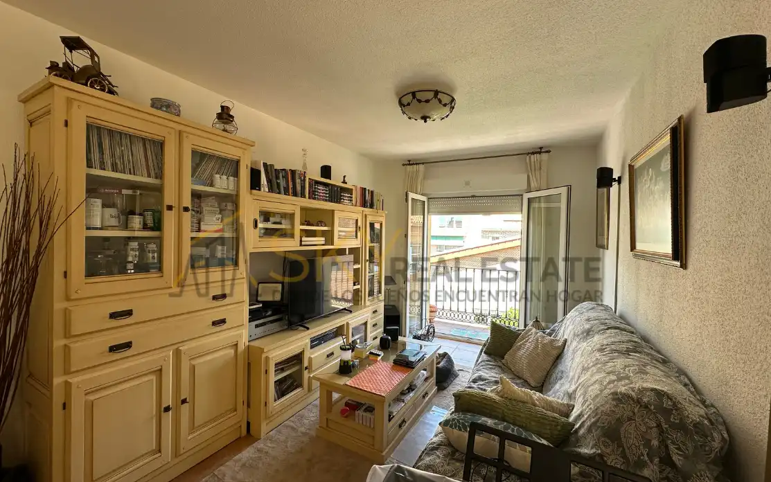 Sala de estar de Piso en venta en Becerril de la Sierra con Terraza y Amueblado