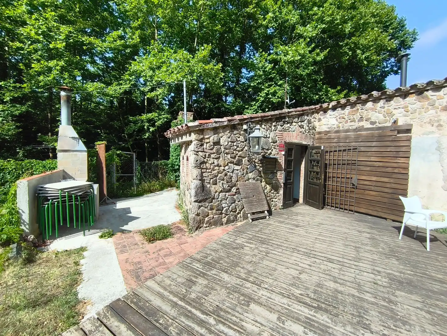 Terrasse von Geschaftsraum zur Miete in Sant Iscle de Vallalta mit Klimaanlage und Terrasse