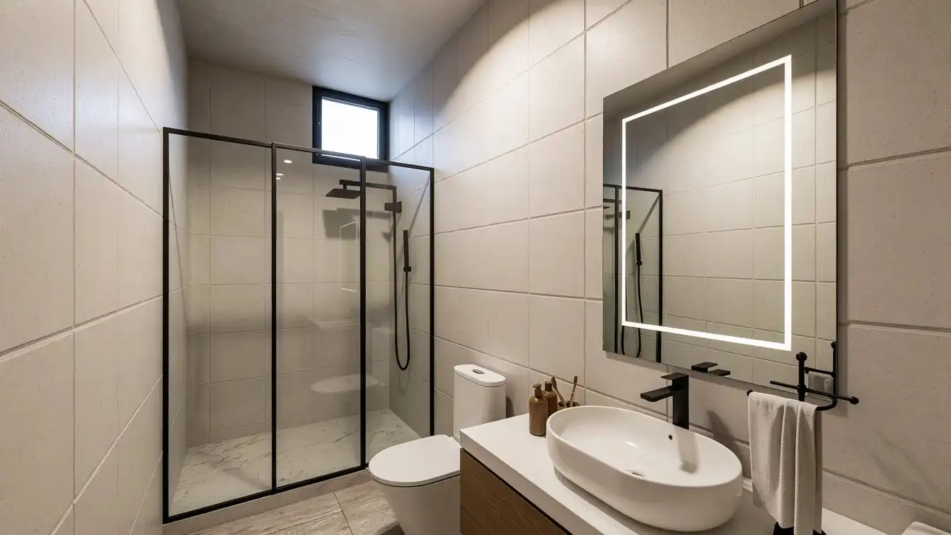 Bathroom of Houses for sale in Málaga  with Air Conditioner, Storage room and Swimming Pool