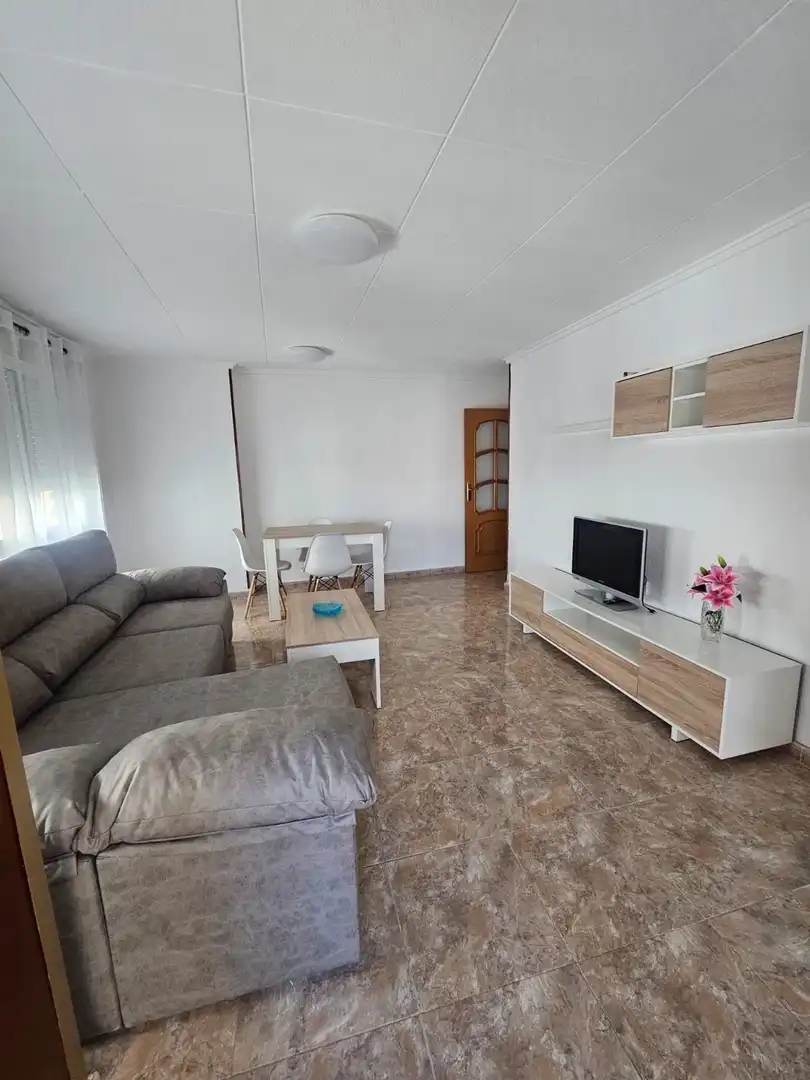 Sala d'estar de Apartament de lloguer en Torrevieja amb Aire condicionat, Calefacció i Terrassa