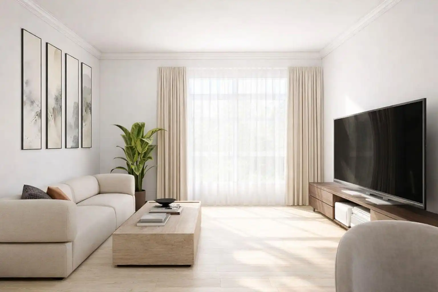 Sala de estar de Piso en venta en Mataró con Aire acondicionado, Calefacción y Balcón