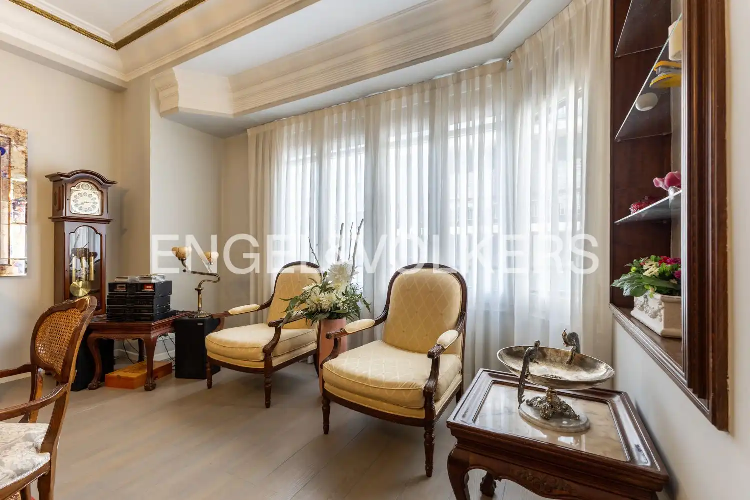 Wohnzimmer von Wohnung zur Miete in Valencia mit Heizung