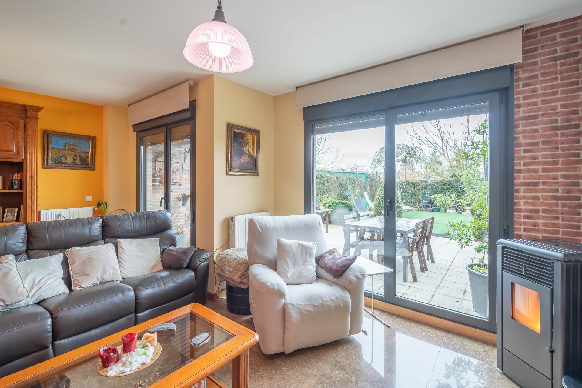 Living room of Single-family semi-detached for sale in Egüés  with Heating, Private garden and Terrace