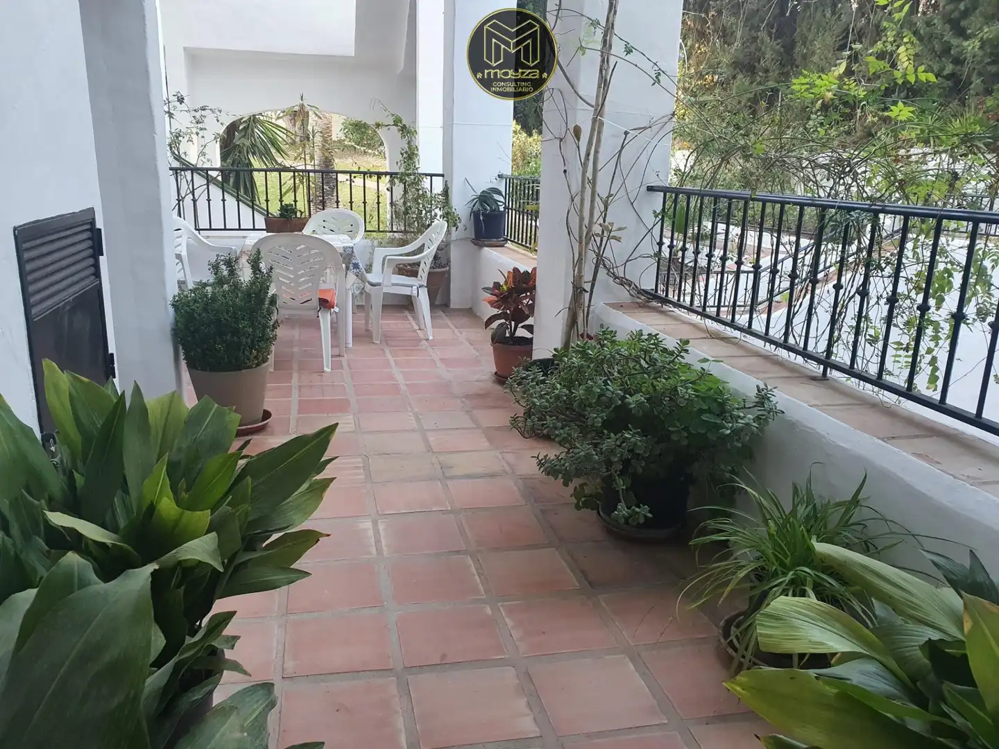 Terrace of Flat for rent in Nerja  with Air Conditioner, Private garden and Terrace