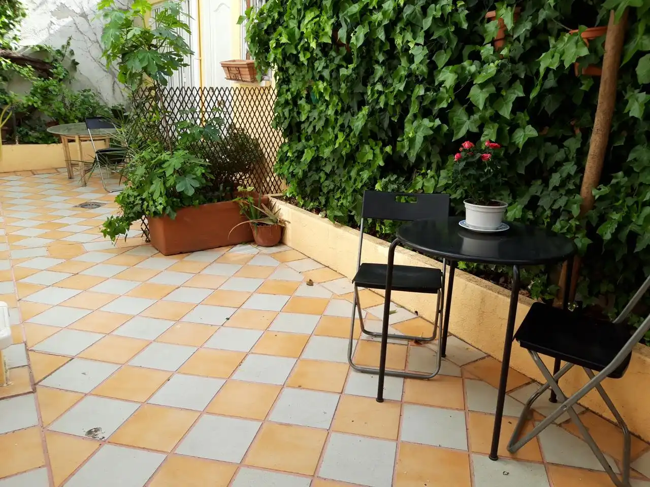 Terrasse von Erdgeschoss zur Miete in Madrid mit Heizung, Terrasse und Möbliert
