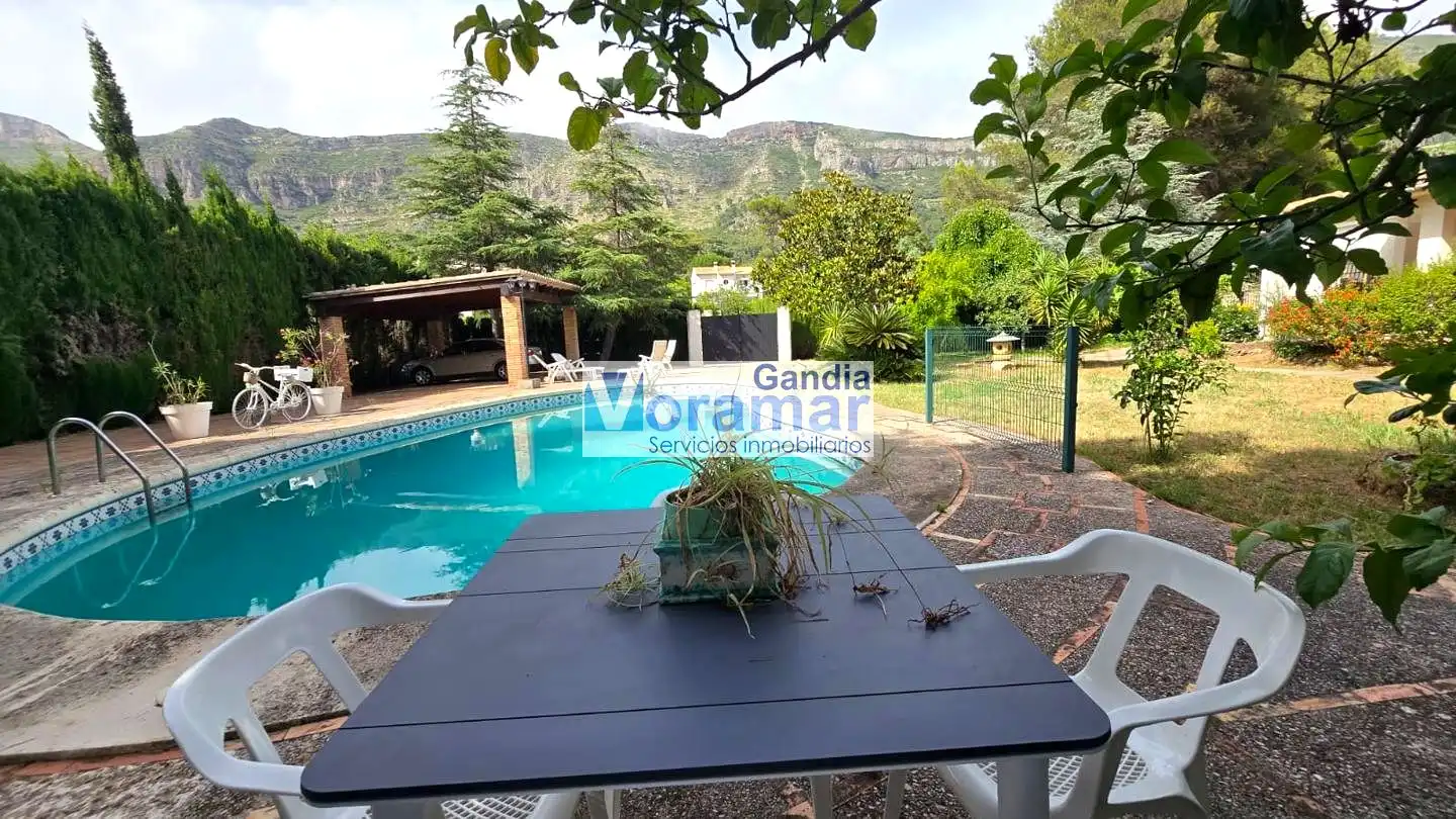 Jardín de Casa o chalet de alquiler en Barx con Jardín privado, Terraza y Piscina