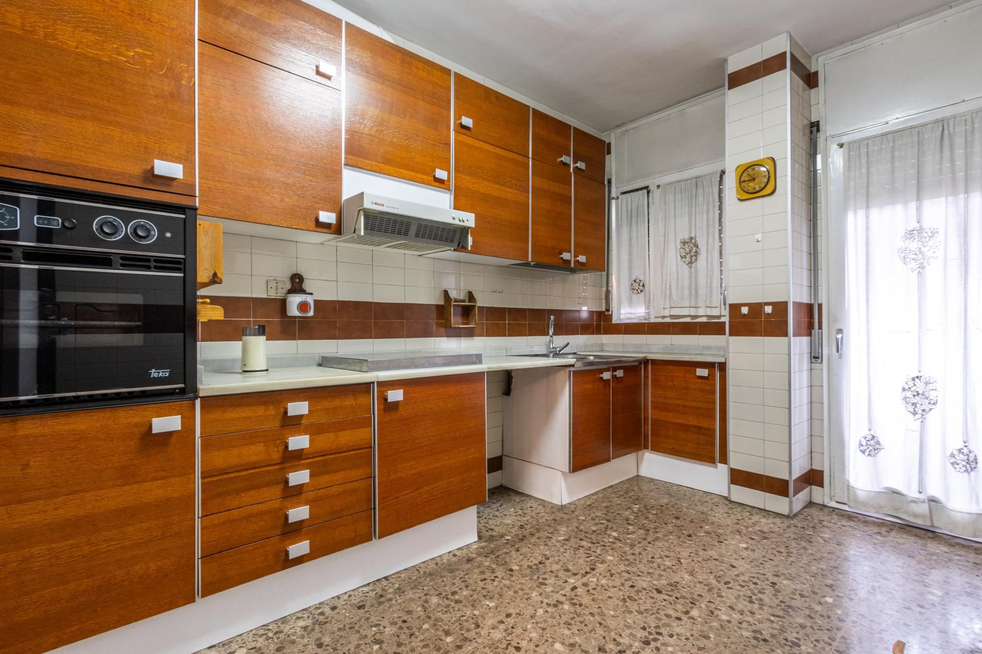 Kitchen of Flat for sale in Sabadell  with Heating, Terrace and Balcony