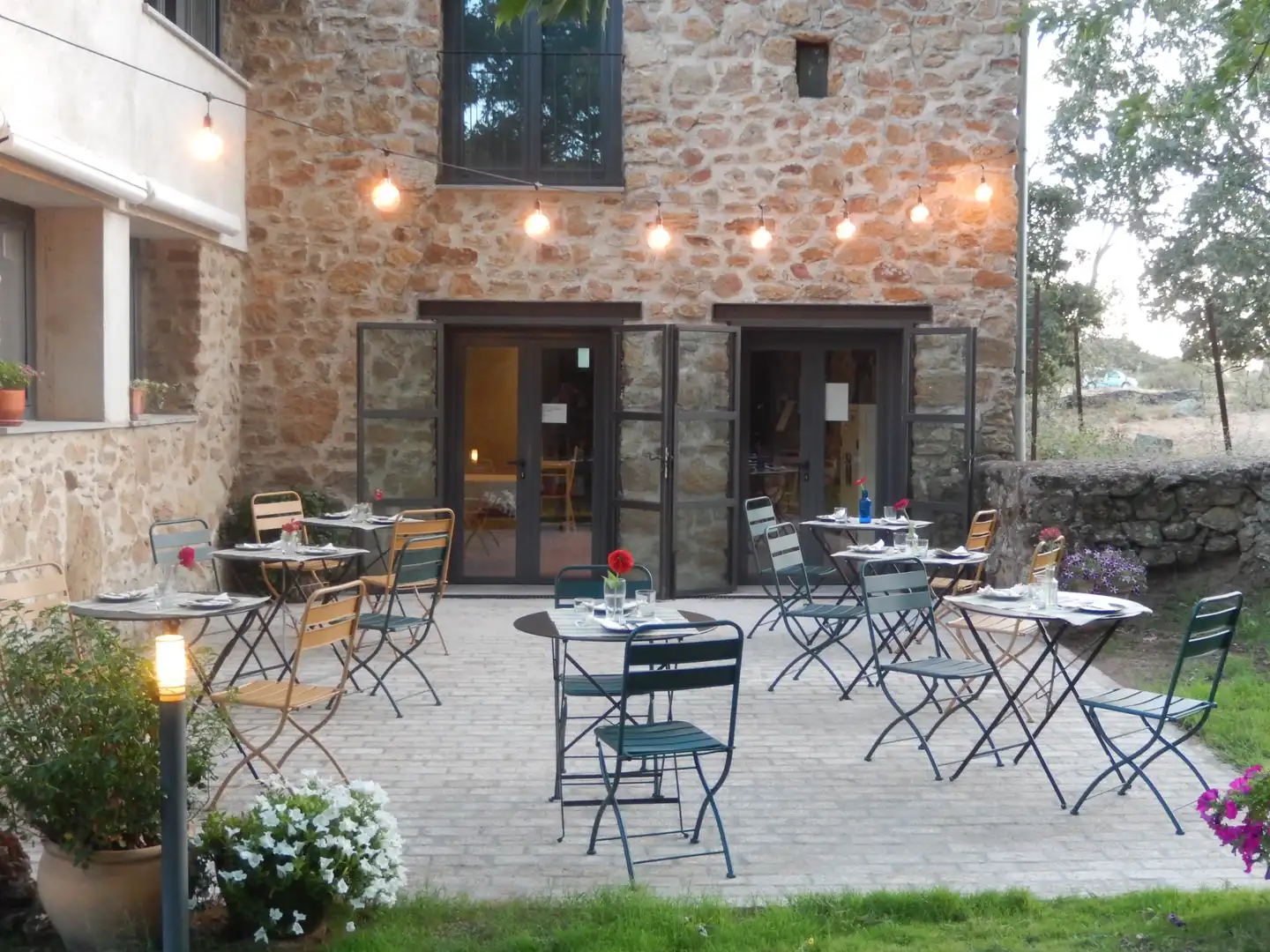 Terraza de Finca rústica en venta en Torremenga con Calefacción, Jardín privado y Piscina