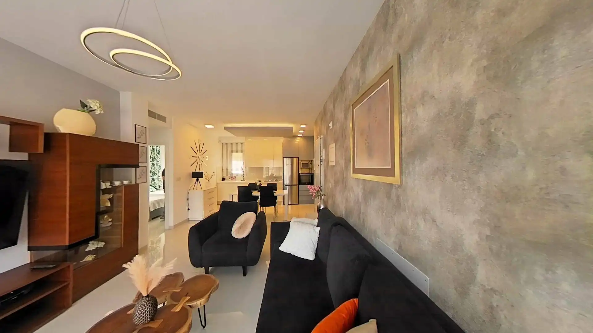 Sala de estar de Apartamento en venta en Pilar de la Horadada con Calefacción, Piscina y Amueblado