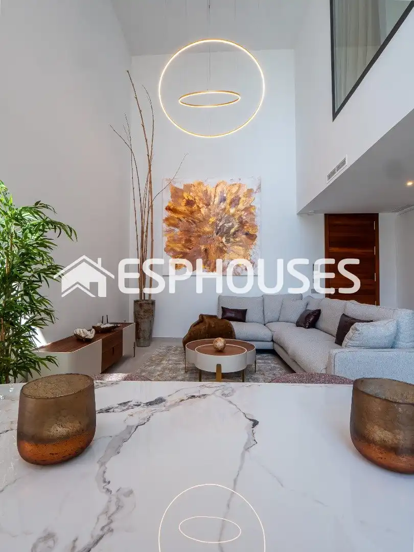 Living room of Houses for sale in Finestrat  with Air Conditioner, Terrace and Swimming Pool