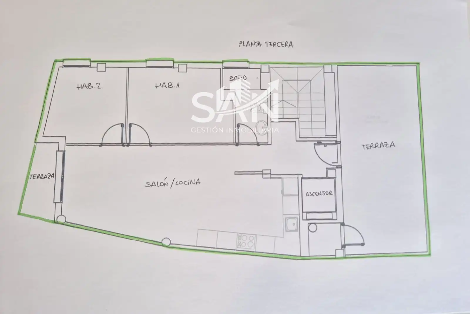 Penthouse with terrace for sale in Torrero-La Paz, imagen 19