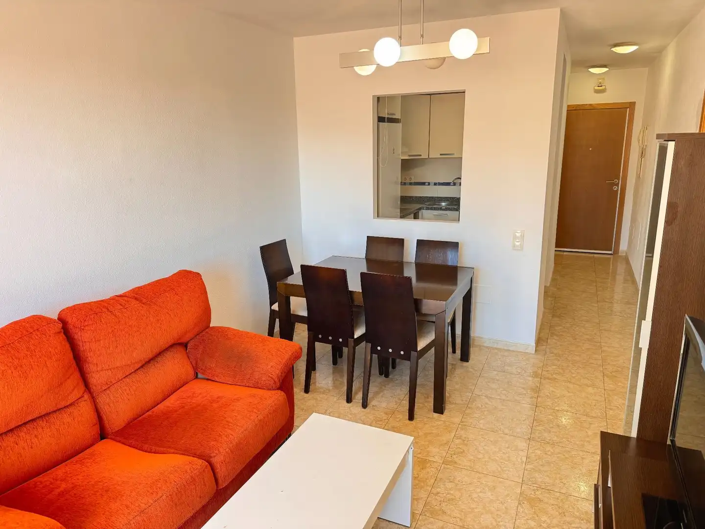 Comedor de Apartamento en venta en Roquetas de Mar con Aire acondicionado, Terraza y Amueblado