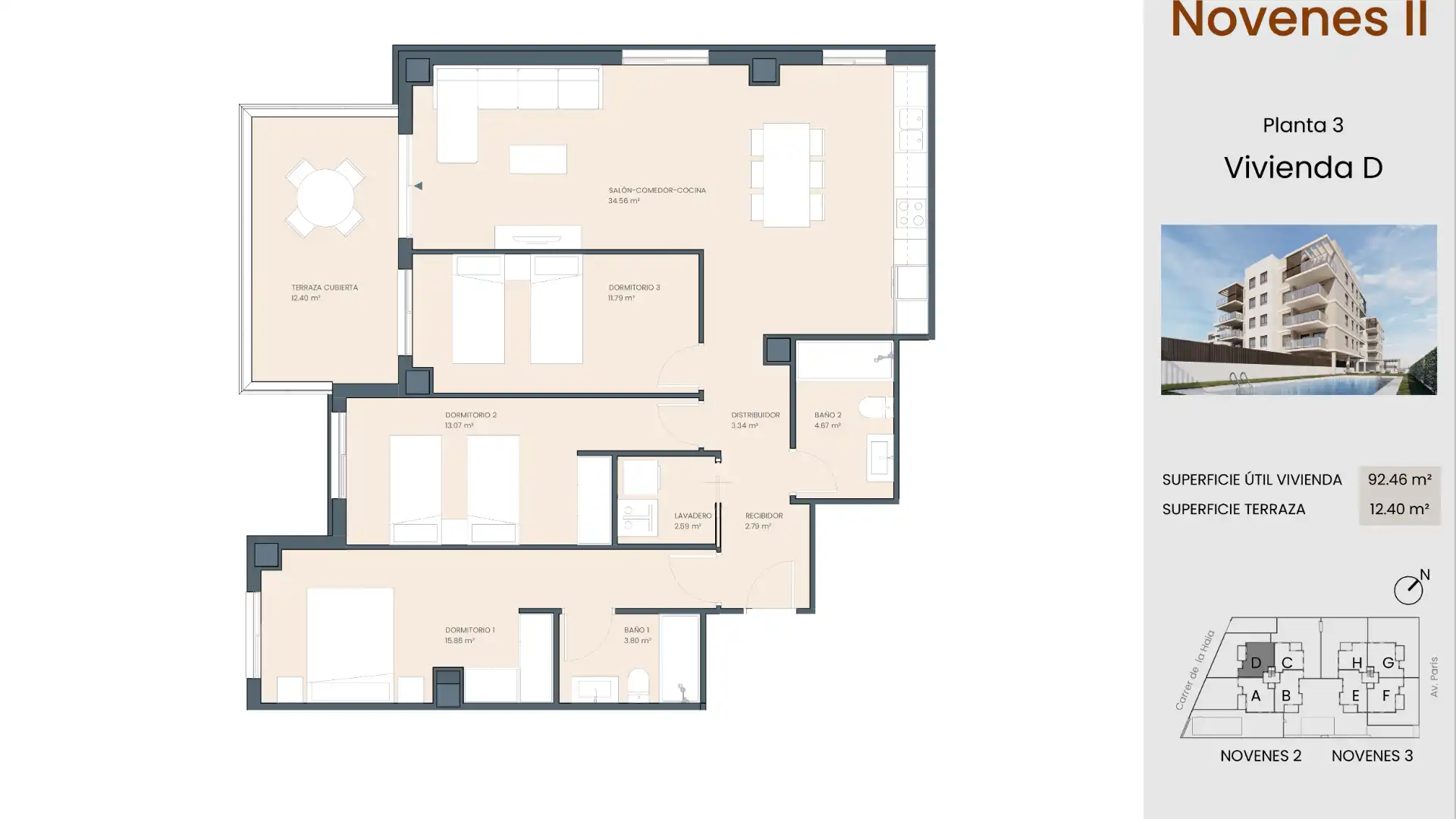 Flat for sale in Avinguda París, 4, Piscinas