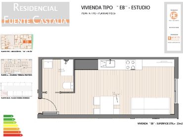 Estudio con ascensor en venta en Carrer de Nules 21