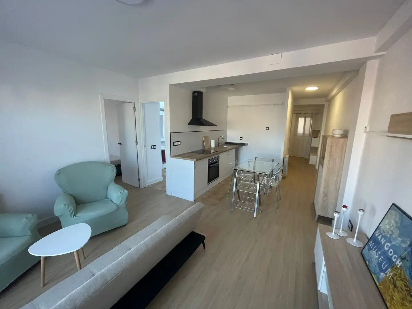 Sala de estar de Ático de alquiler en Tarragona con Aire acondicionado, Calefacción y Parquet
