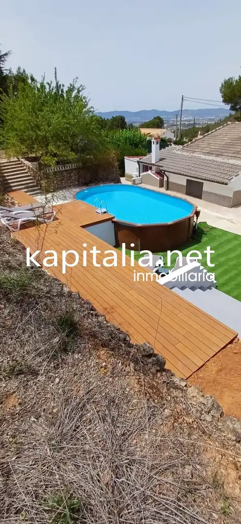 Piscina de Casa o xalet en venda en Albaida amb Aire condicionat, Traster i Piscina