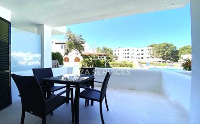 Terrace of Flat for sale in Sant Antoni de Portmany  with Air Conditioner and Swimming Pool