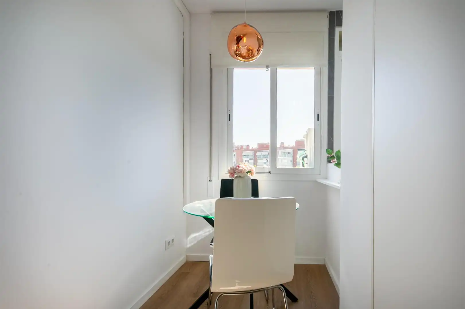 Dining room of Flat for sale in L'Hospitalet de Llobregat  with Air Conditioner, Heating and Parquet flooring