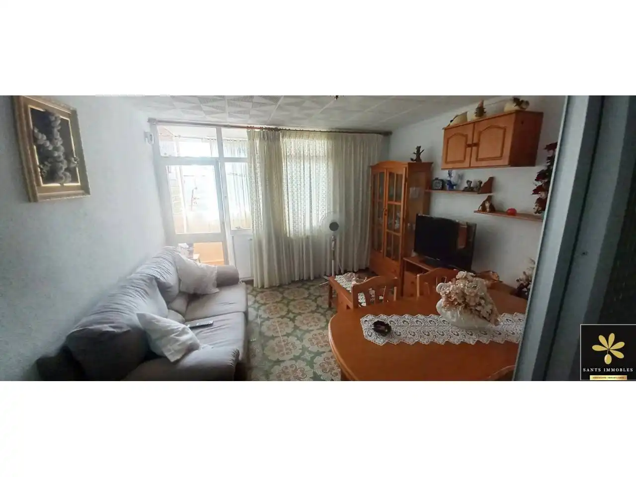 Sala de estar de Piso en venta en Terrassa con Balcón