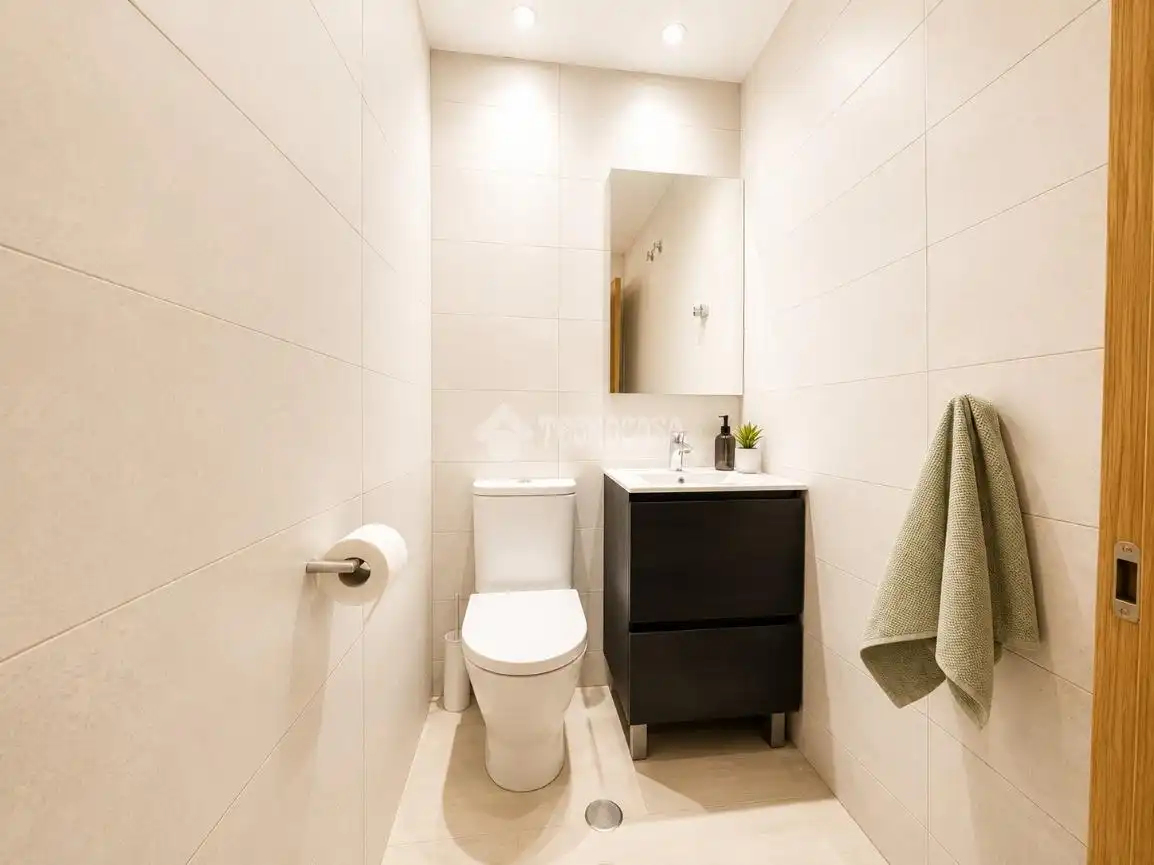 Bathroom of Flat for sale in San Martín de la Vega  with Air Conditioner, Private garden and Furnished