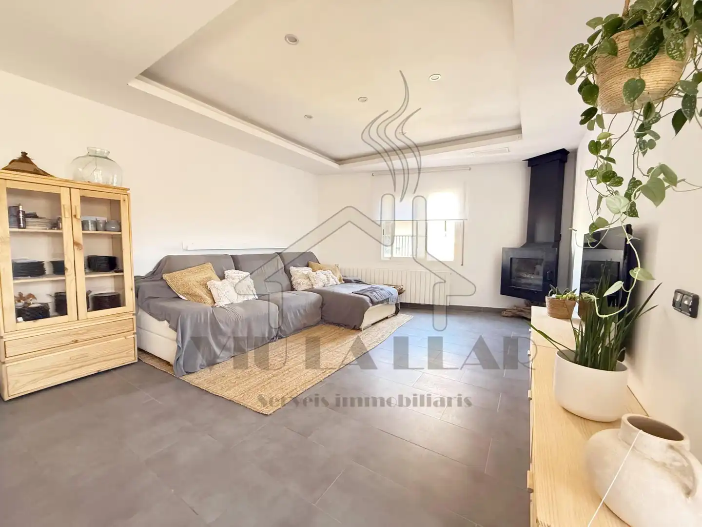 Sala de estar de Piso en venta en Mataró con Calefacción
