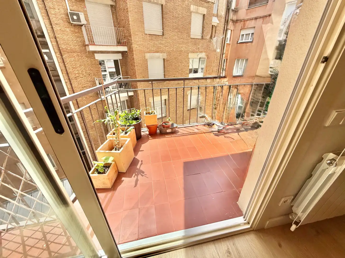 Terraza de Piso de alquiler en Barcelona con Aire acondicionado, Calefacción y Parquet