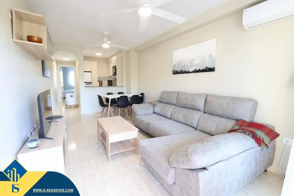 Living room of Flat for rent in Orihuela  with Air Conditioner, Terrace and Furnished